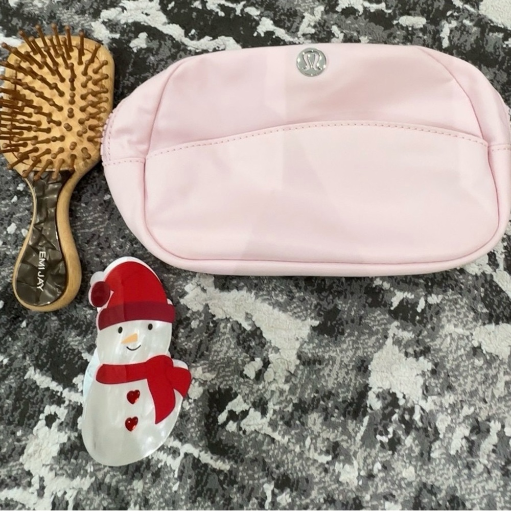 Pink Lululemon Cosmetic Bag